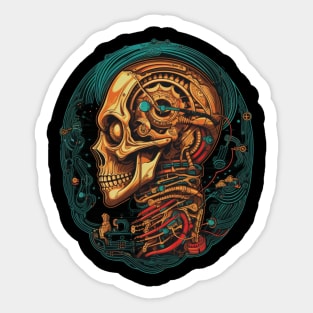 Steampunk Skull Sticker